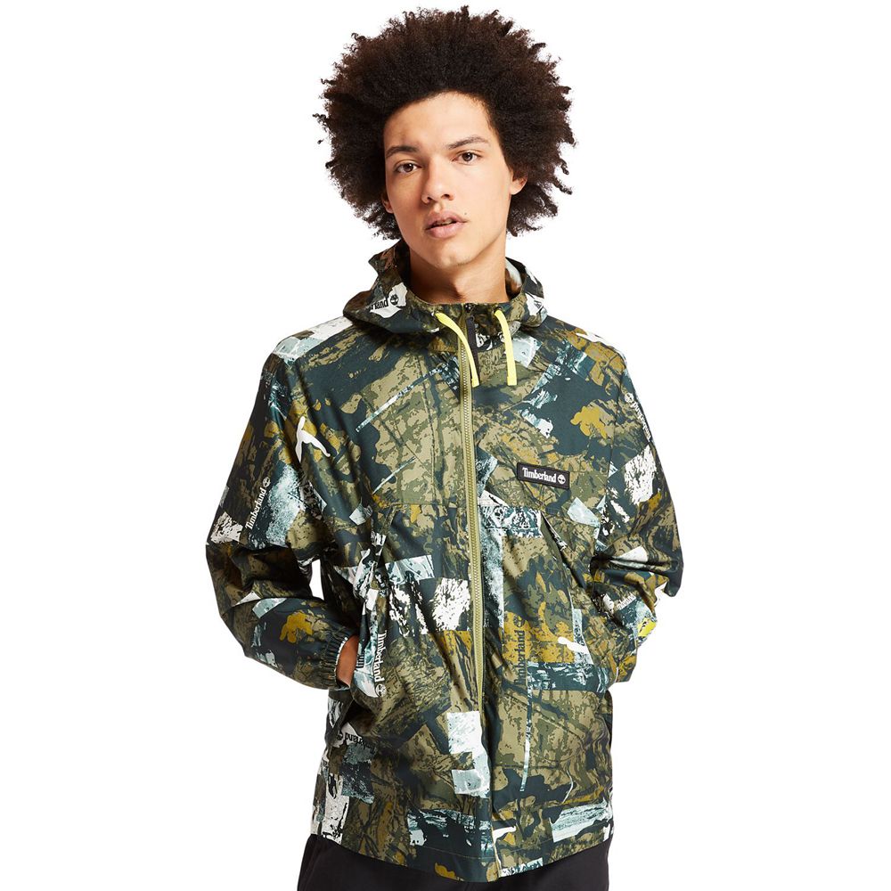 Geaca Timberland Barbati Verzi - Urban Camo Windbreaker - Romania - OWKYLJ914